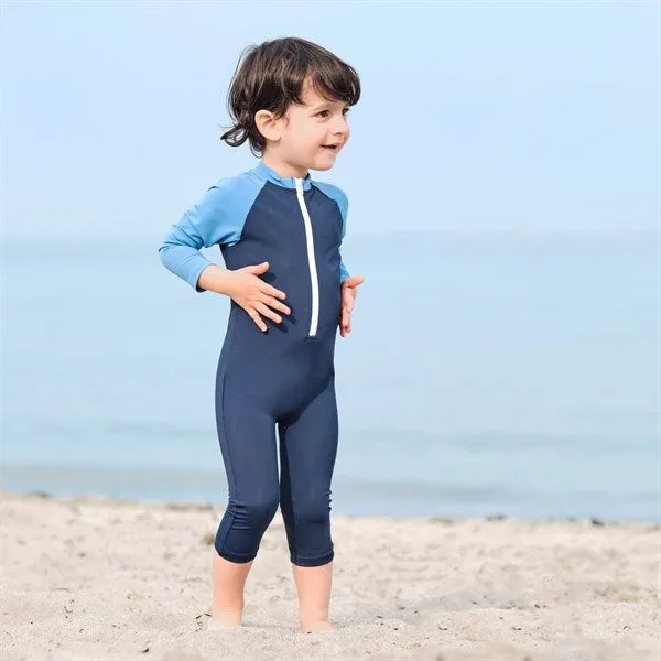 Petit Crabe Blue Multicolor Bodysuit