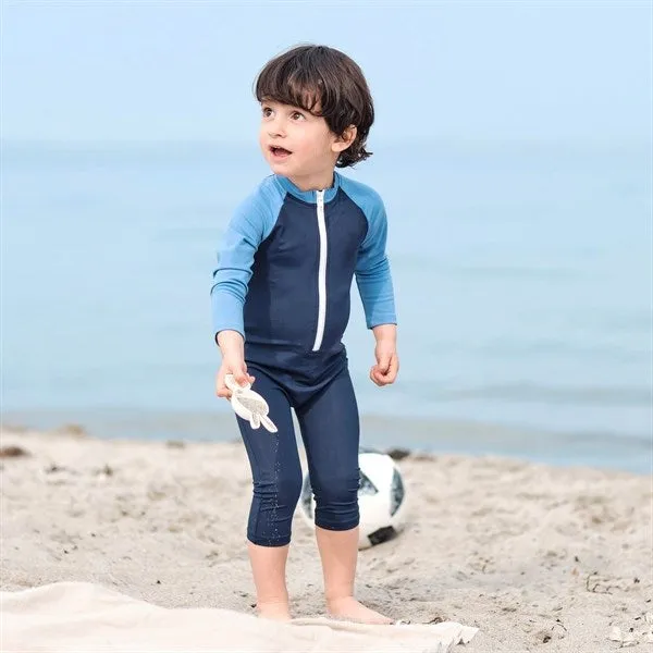 Petit Crabe Blue Multicolor Bodysuit