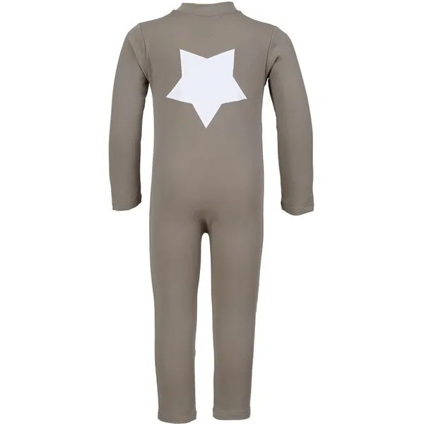 Petit Crabe Taupe Lou Star Bodysuit