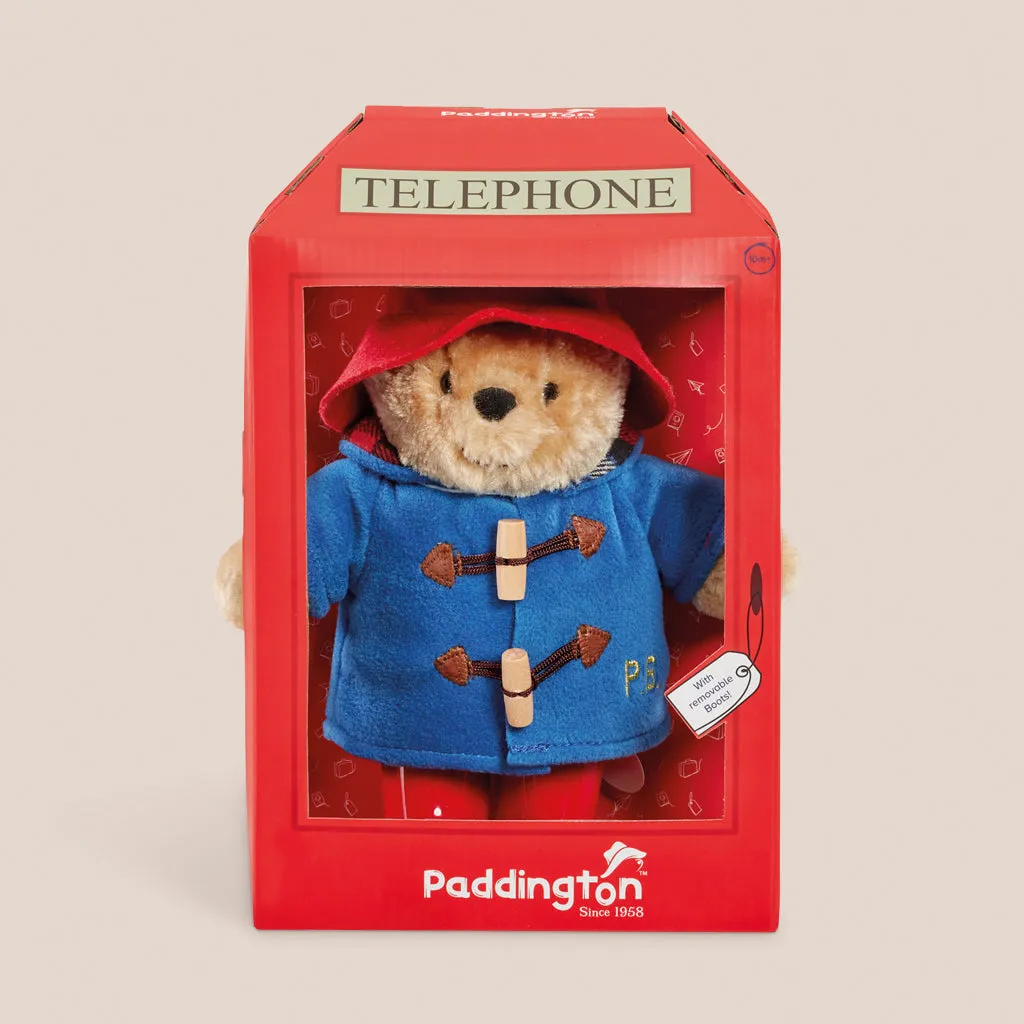 Phone Box Paddington Bear Soft Toy