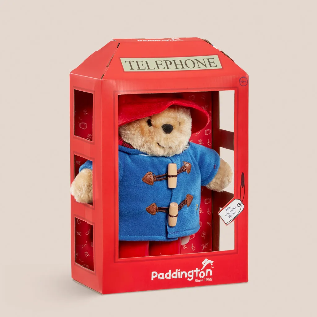 Phone Box Paddington Bear Soft Toy