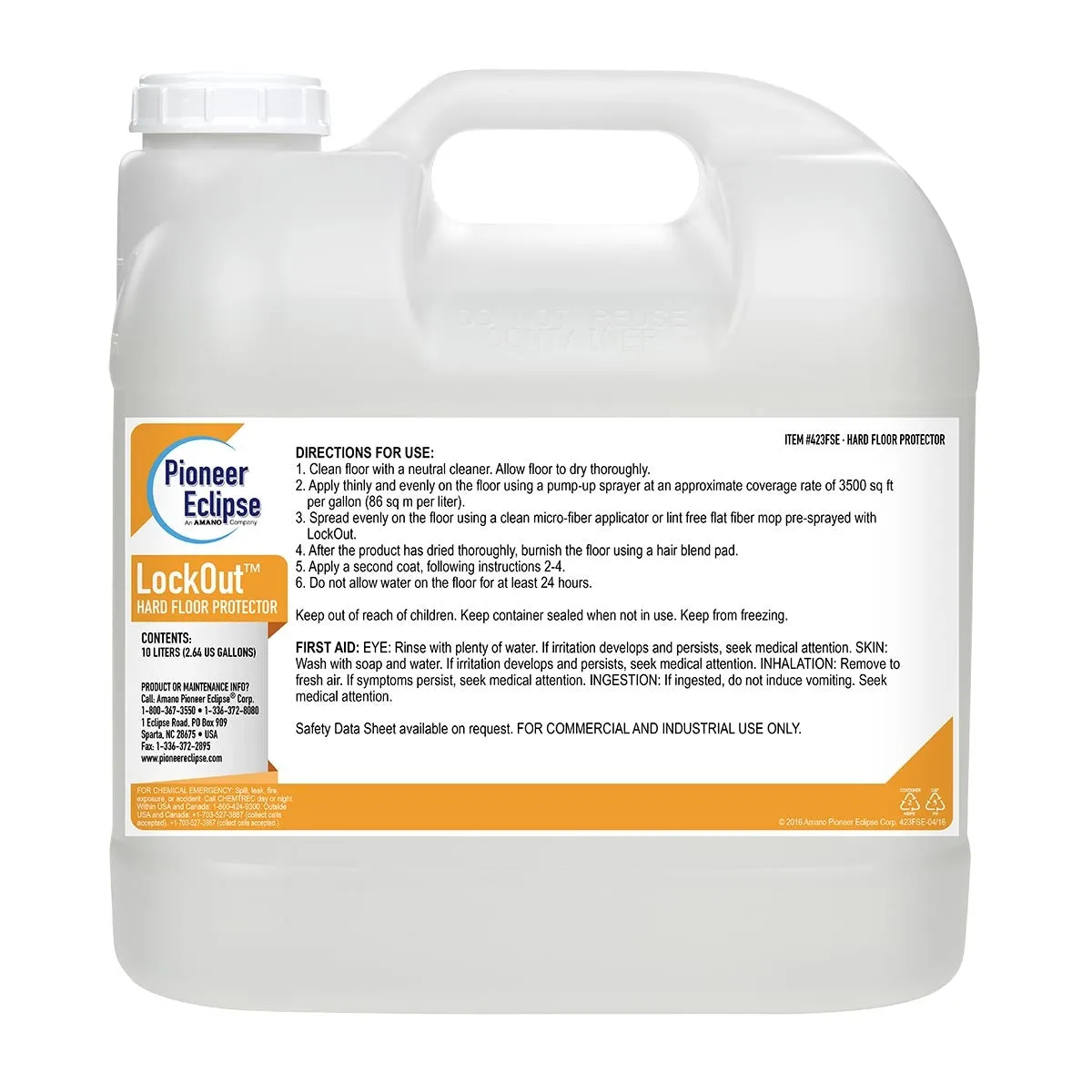 Pioneer Eclipse LockOut™ Hard Floor Hardener & Protector (1 Gallon Bottles) - Case of 5