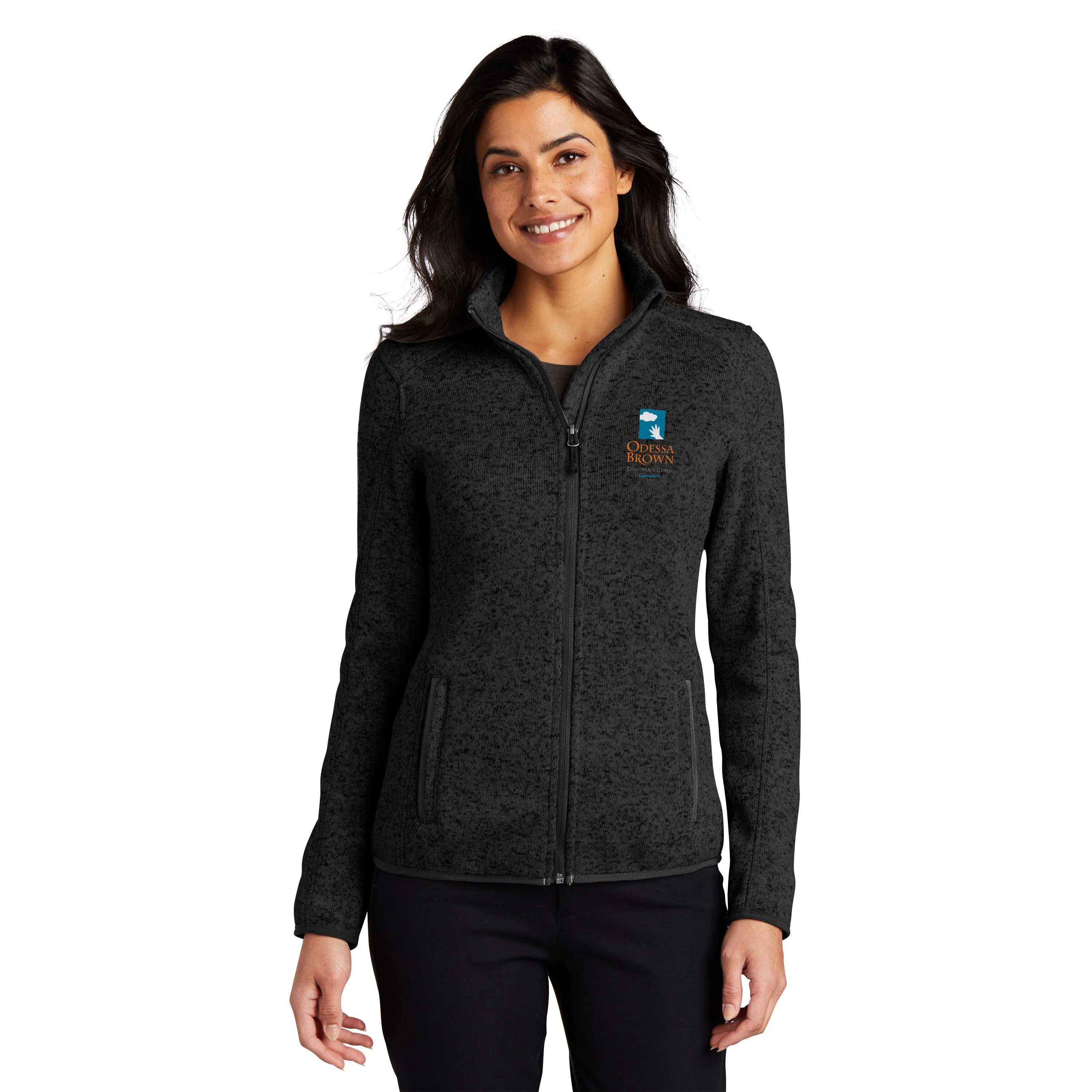 Port Authority Ladies Sweater Fleece Jacket