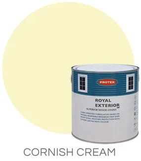 Protek Royal Exterior Wood Finish in Cornish Cream