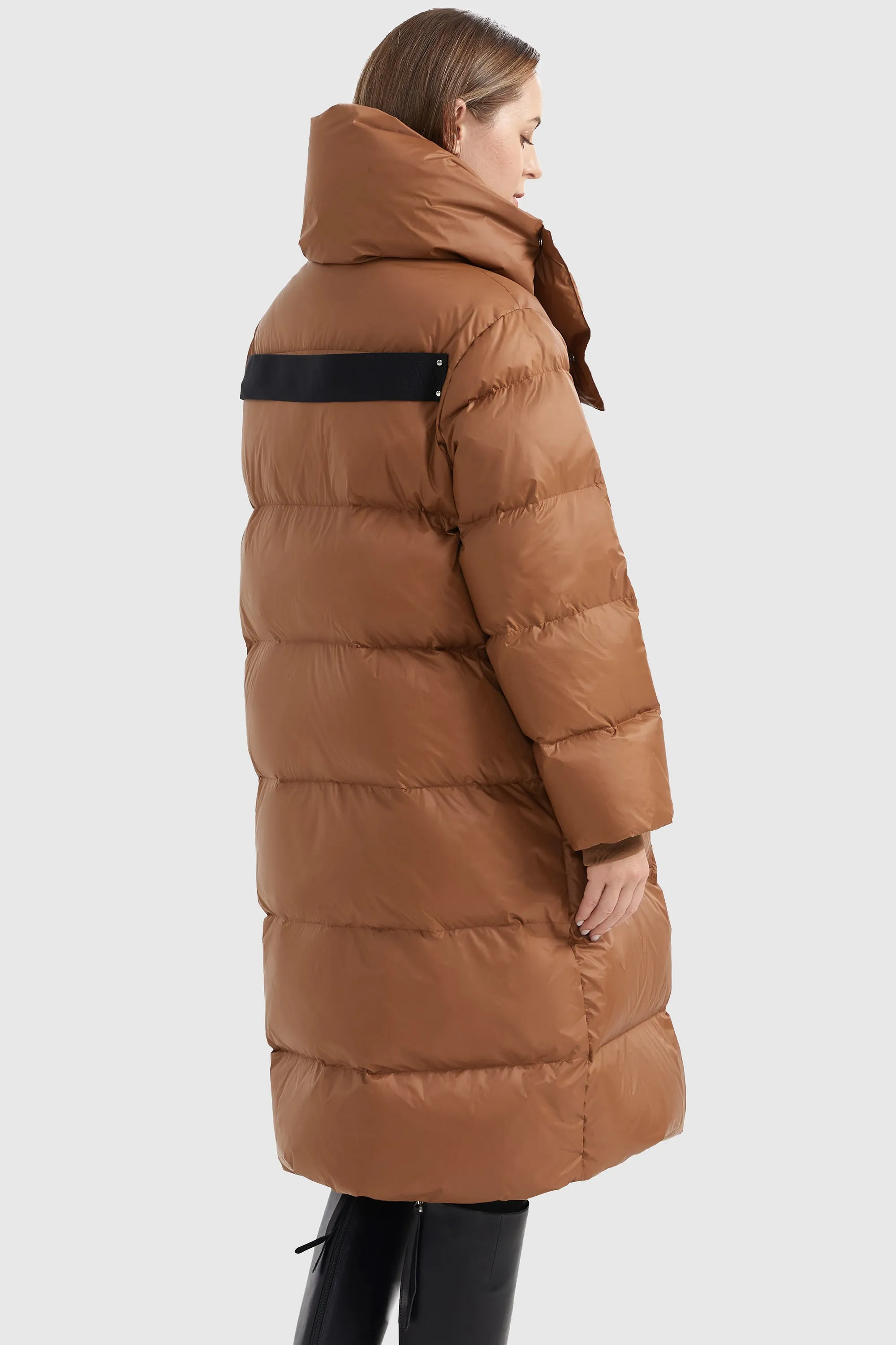 Puffer Long Stylish Winter Jacket with Warm Thickened Collar