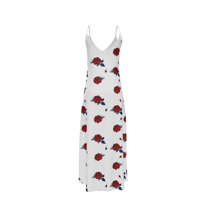 Red Rose Slip Dress