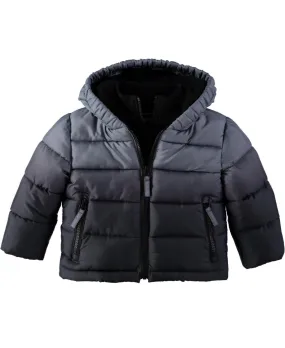 Rothschild Baby Boys Contrast Fleece Vestee Puffer Jacket - Charcoal Ombre