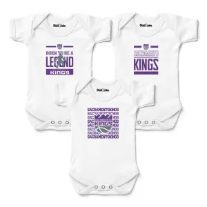 Sacramento Kings 3-Pack Bodysuits