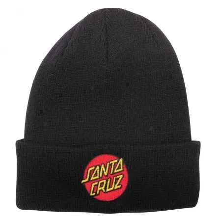 Santa Cruz Classic Dot Shoreman Beanie Black