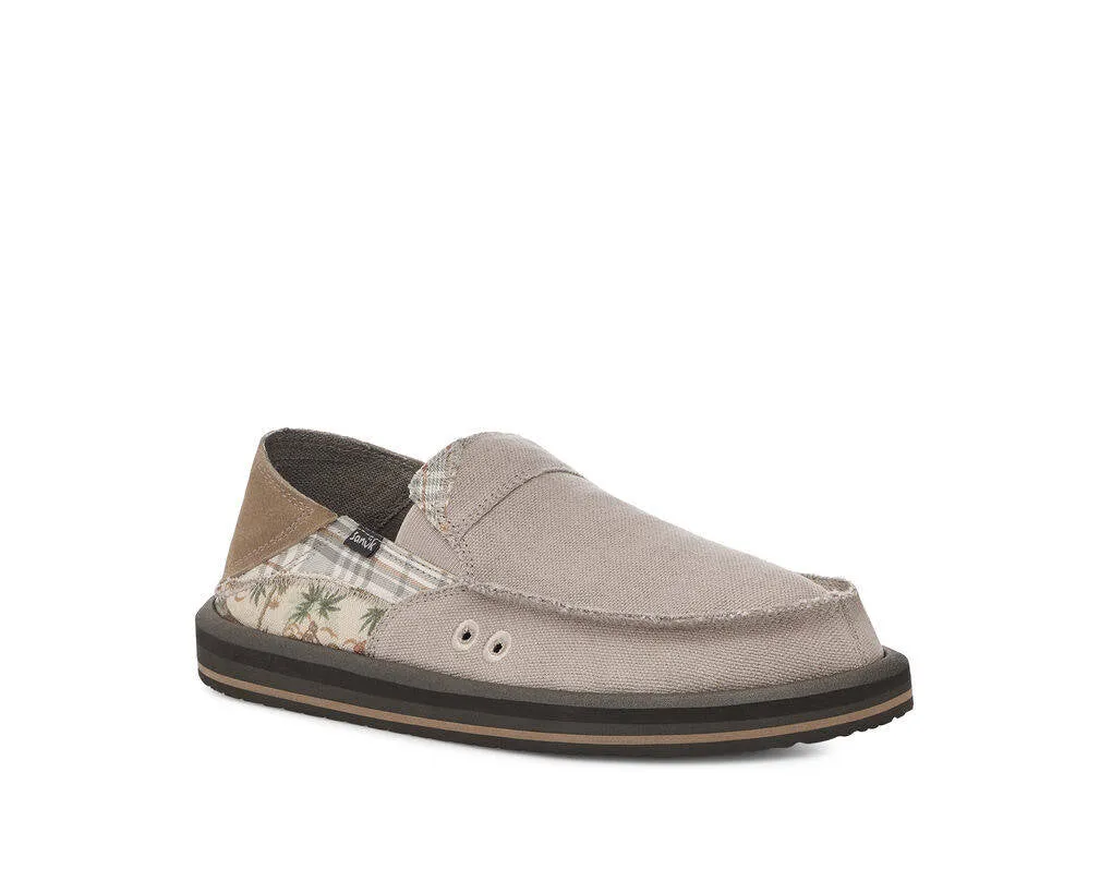 Sanuk Mens Sidewalk Surfer ST Grunge Teddy Vetiver