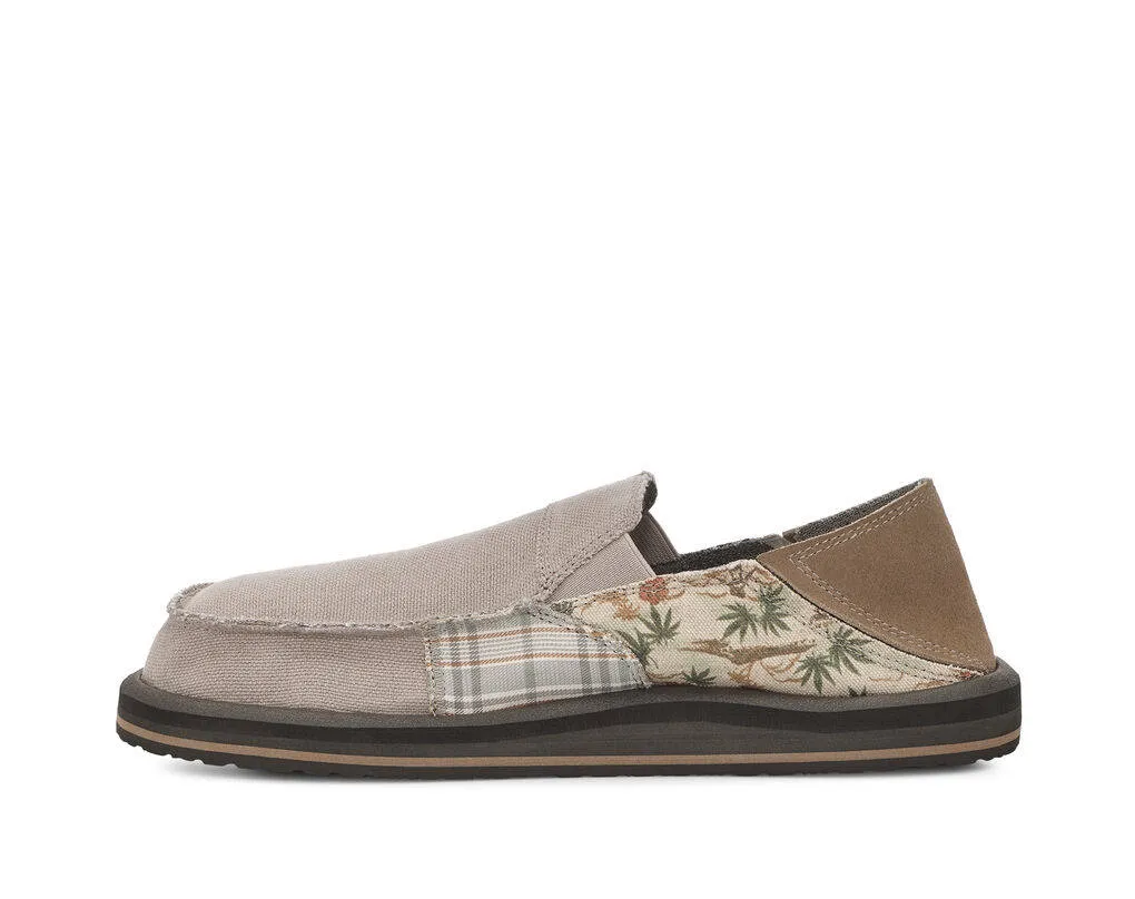 Sanuk Mens Sidewalk Surfer ST Grunge Teddy Vetiver