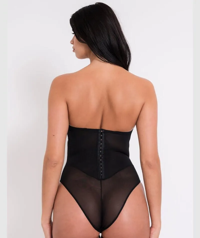 Scantilly Icon Plunge Strapless Padded Bodysuit - Black