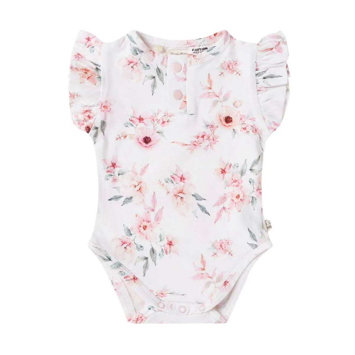 Snuggle Hunny Short Sleeve Bodysuit - Camille Organic