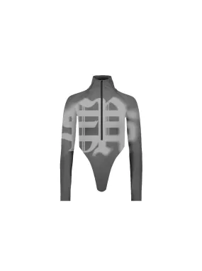 Sole et. Al Metro Identity Zip Bodysuit : Grey