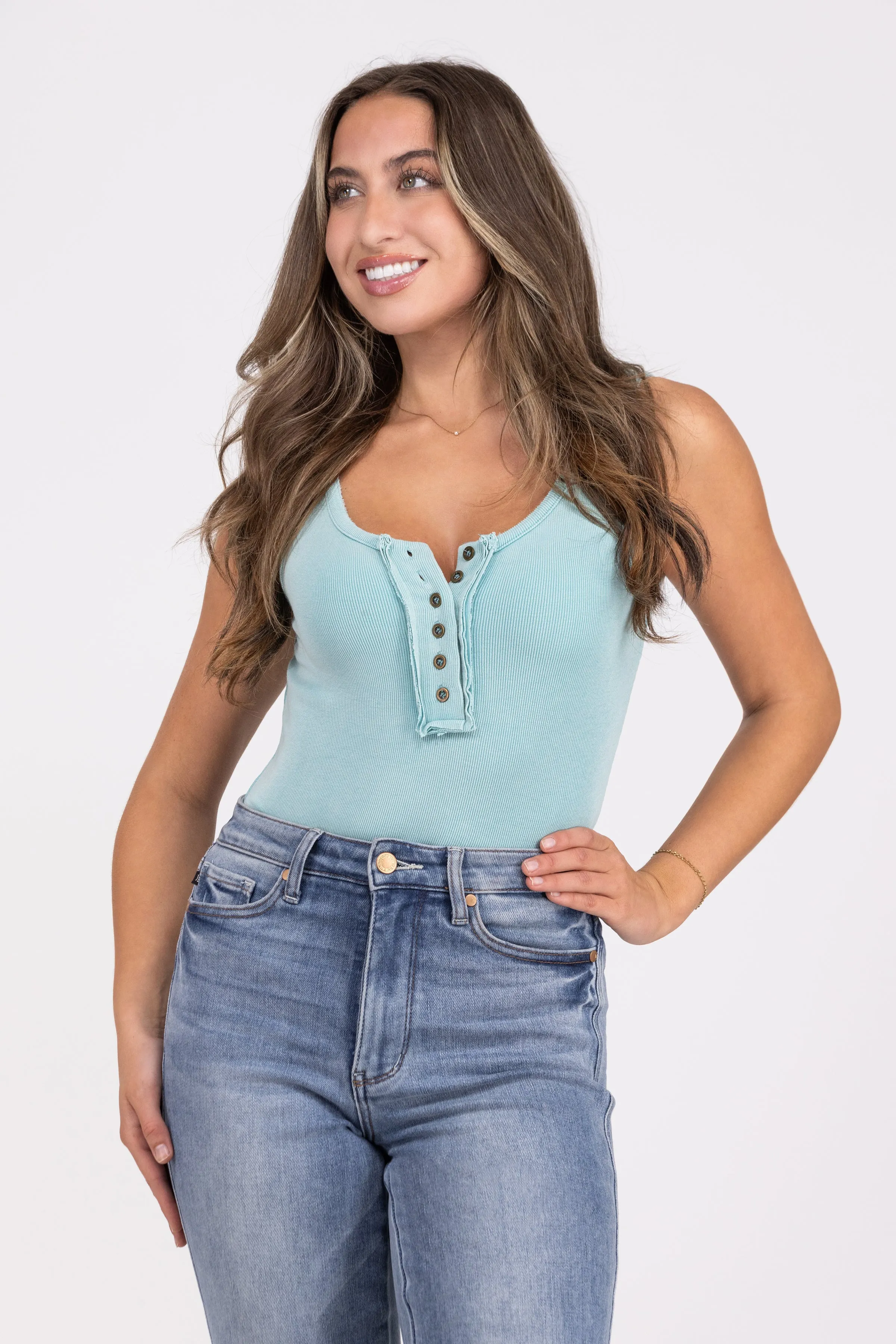 Staying Bright Sleeveless Bodysuit