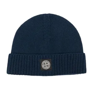 Stone Island Navy Beanie