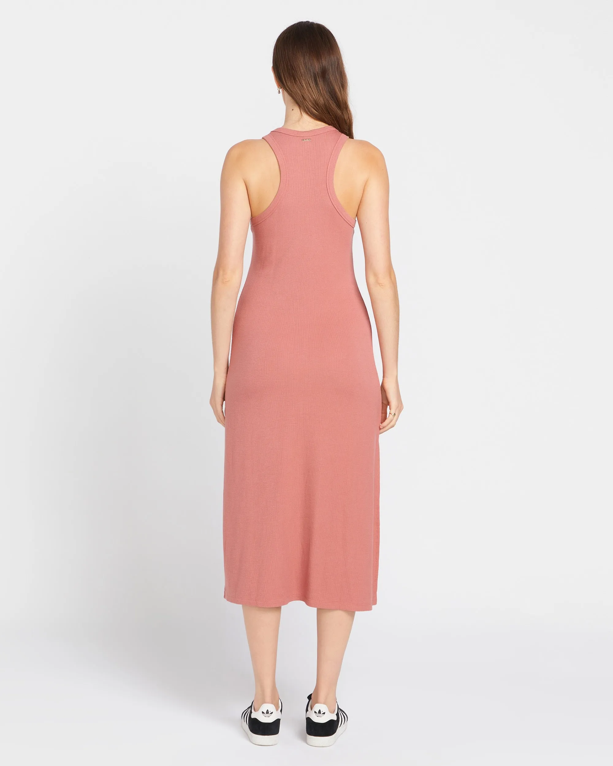 Stonelight Rib Dress - Mauve Rose