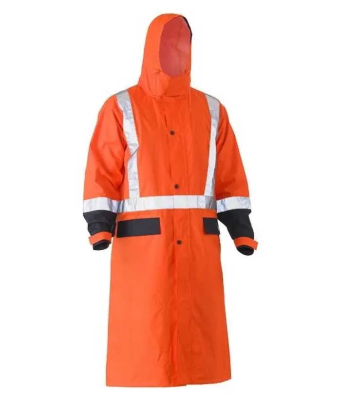 Taped, Hi Vis, Long Rain Coat