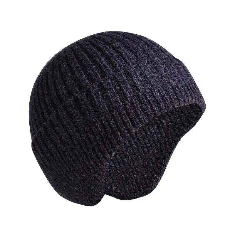 TEEK - Solid Knitted Earmuff Beanie Hat