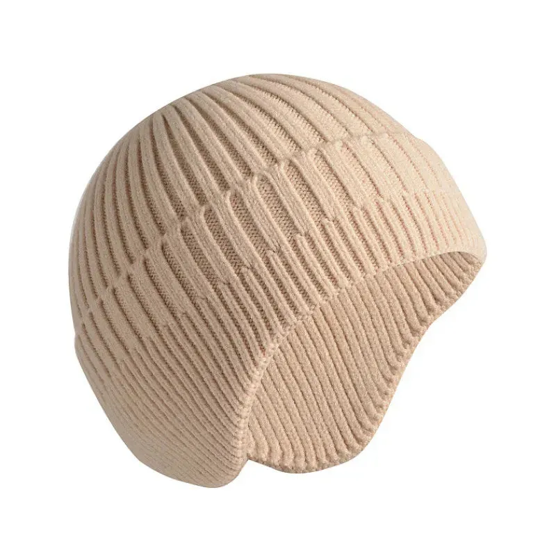 TEEK - Solid Knitted Earmuff Beanie Hat