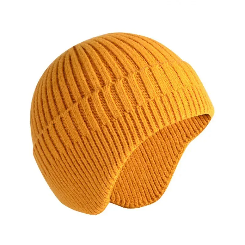 TEEK - Solid Knitted Earmuff Beanie Hat