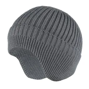 TEEK - Solid Knitted Earmuff Beanie Hat