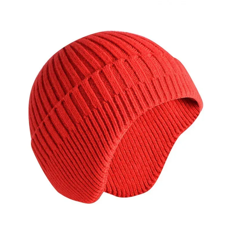 TEEK - Solid Knitted Earmuff Beanie Hat