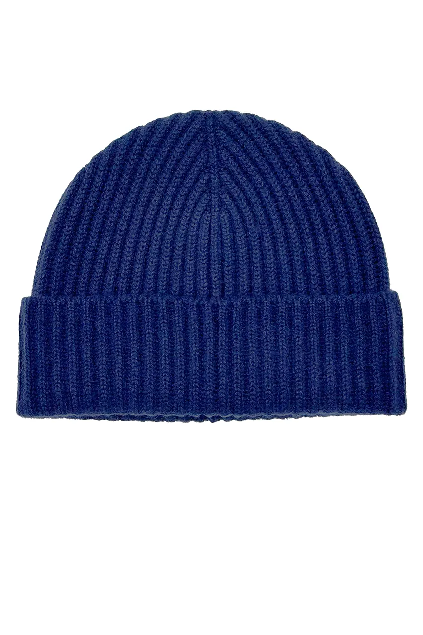 THE CLASSIC RIBBED BEANIE | British Blue