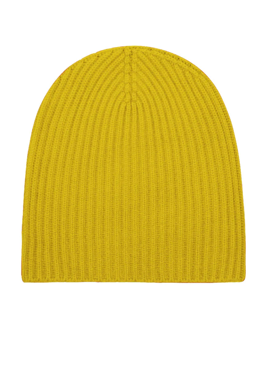 THE CLASSIC RIBBED BEANIE | Turmeric