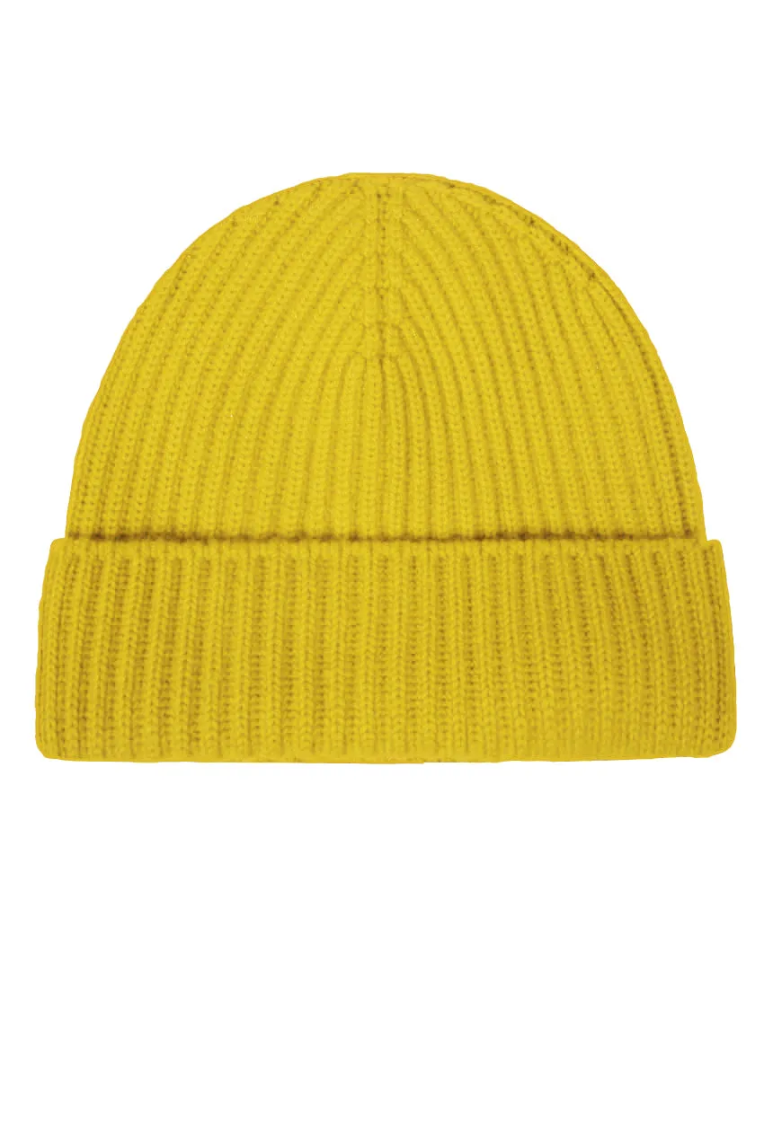 THE CLASSIC RIBBED BEANIE | Turmeric