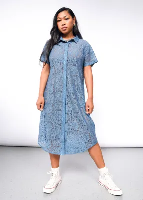 The Empower Lace Shirt Dress