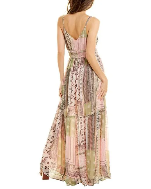 Theodora Print Dress - Powder Pink Combo