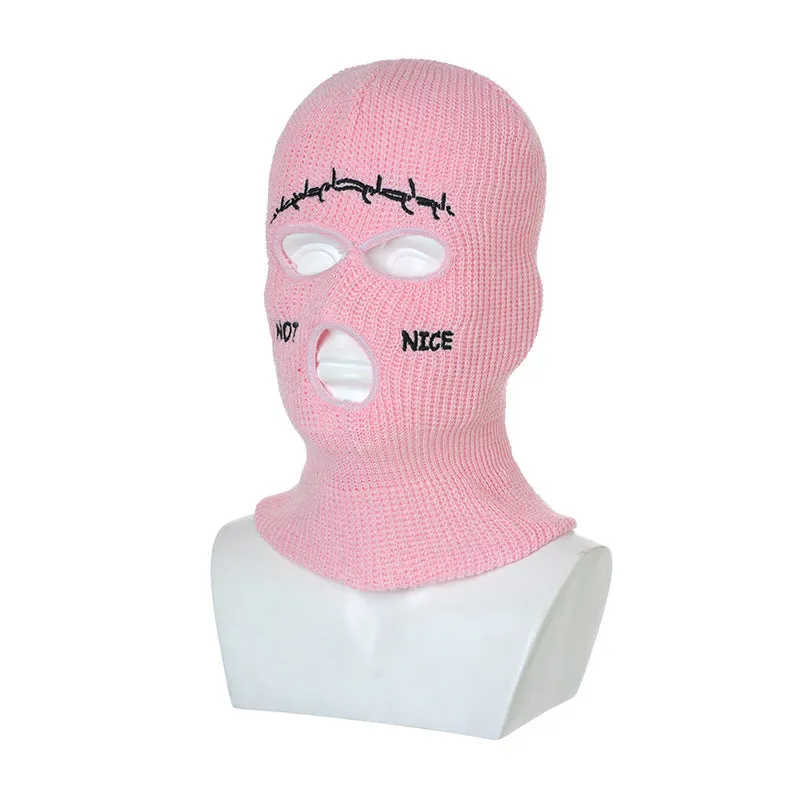 Thesupermade Retro Hip-hop Fun Knitted Balaclava