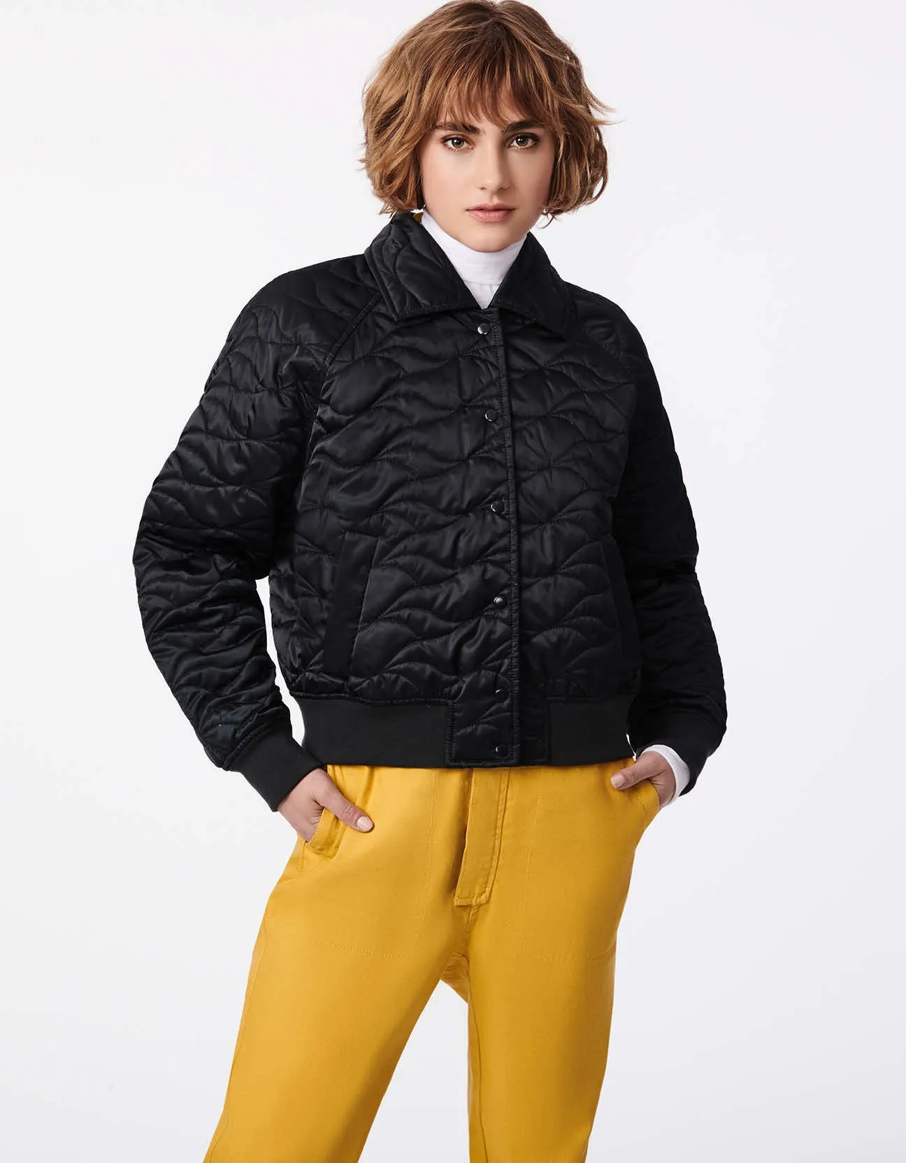 Tonal Texture Puffer Jacket