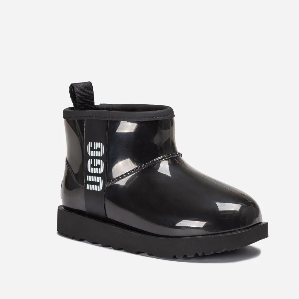 Ugg Classic Kids Clear Mini Boots (Waterproof) (Glow In Dark Logo)