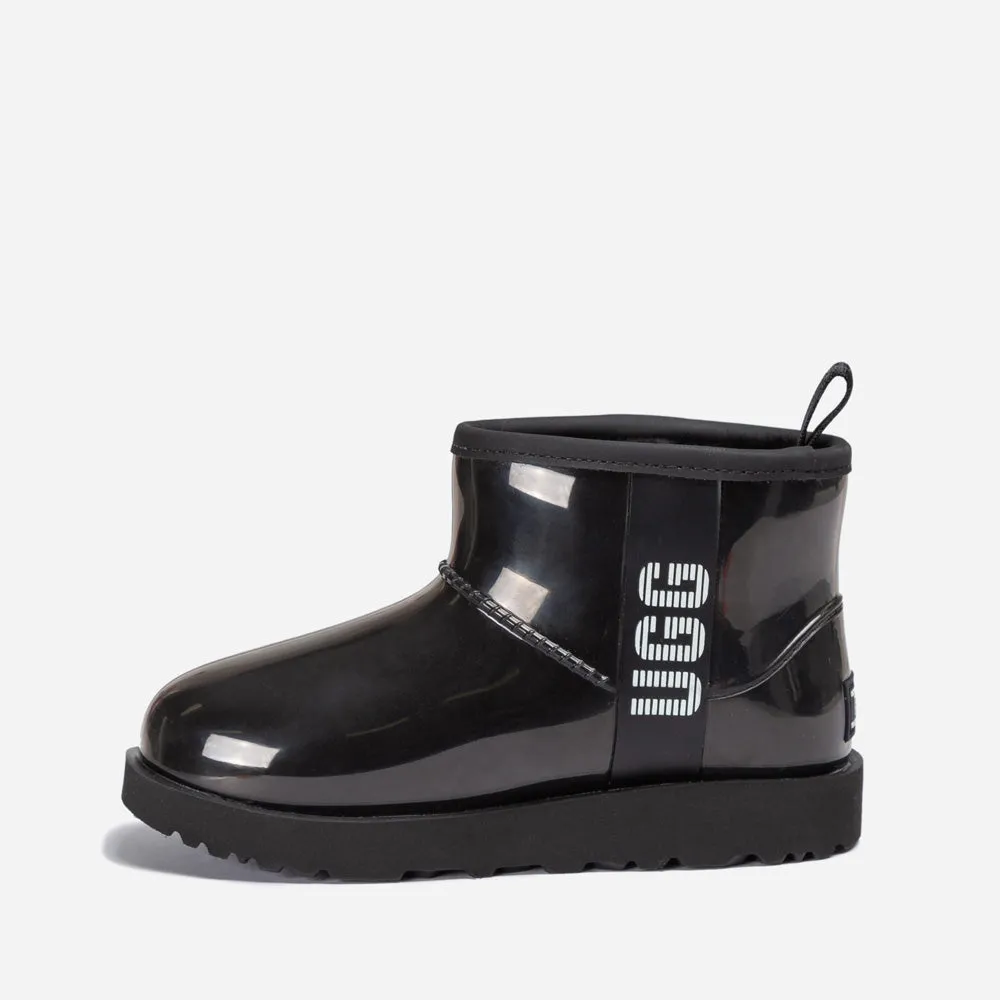 Ugg Classic Kids Clear Mini Boots (Waterproof) (Glow In Dark Logo)