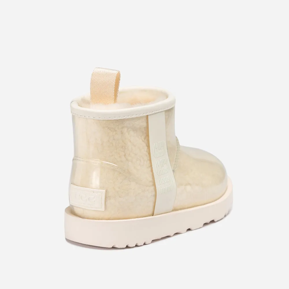 Ugg Classic Kids Clear Mini Boots (Waterproof) (Glow In Dark Logo)