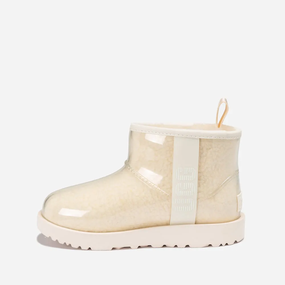 Ugg Classic Kids Clear Mini Boots (Waterproof) (Glow In Dark Logo)