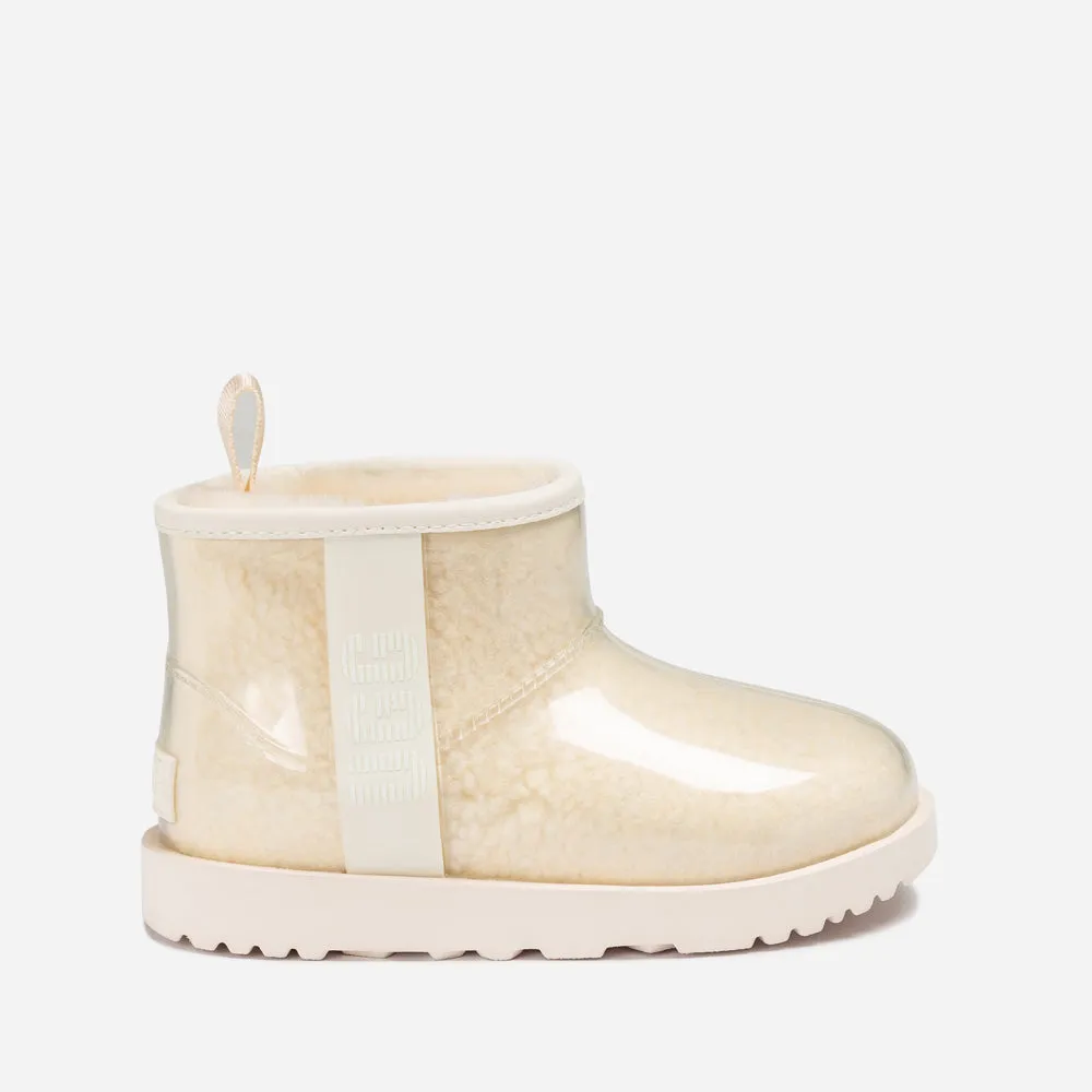 Ugg Classic Kids Clear Mini Boots (Waterproof) (Glow In Dark Logo)