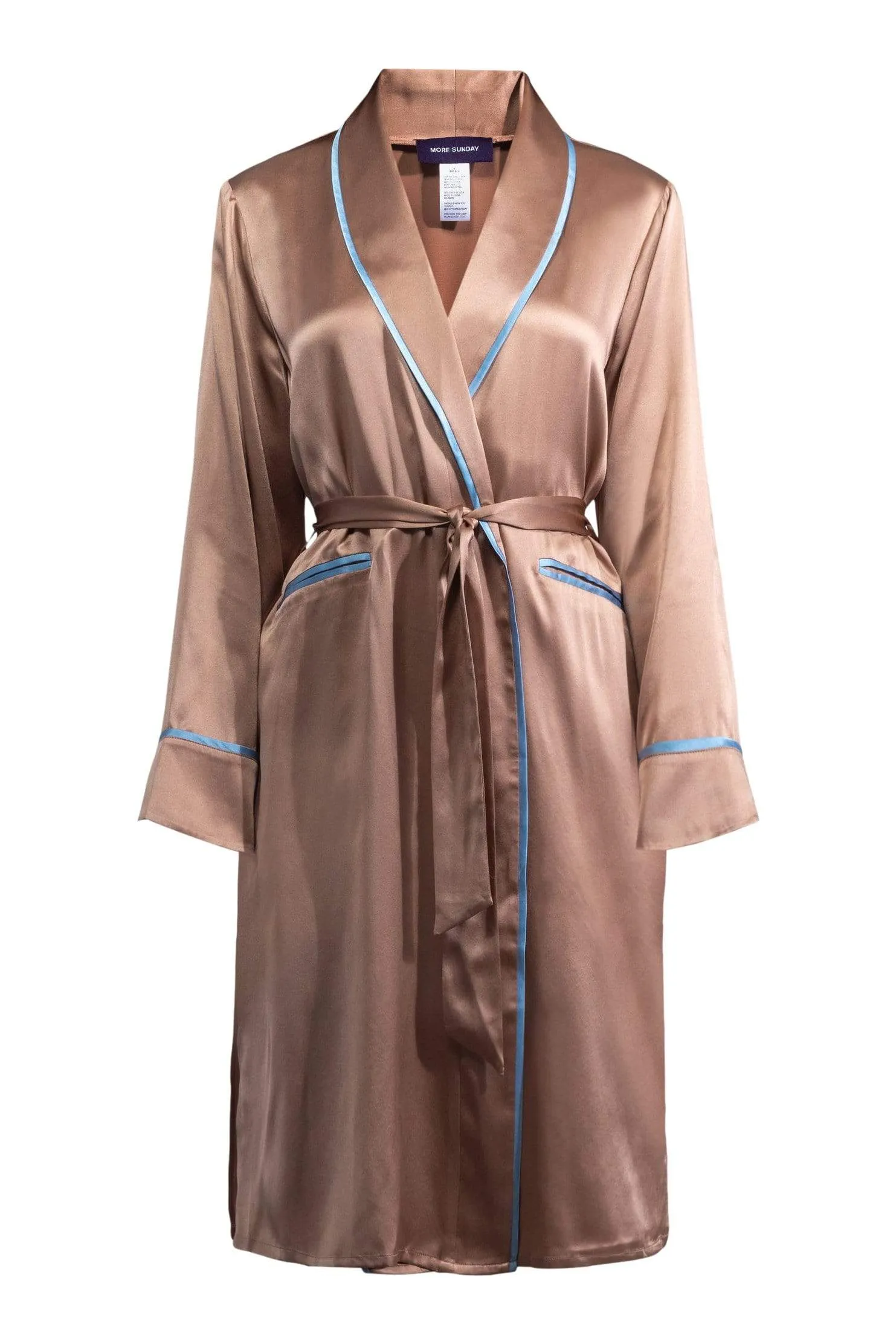 Unisex Silk Midi Smoking Robe