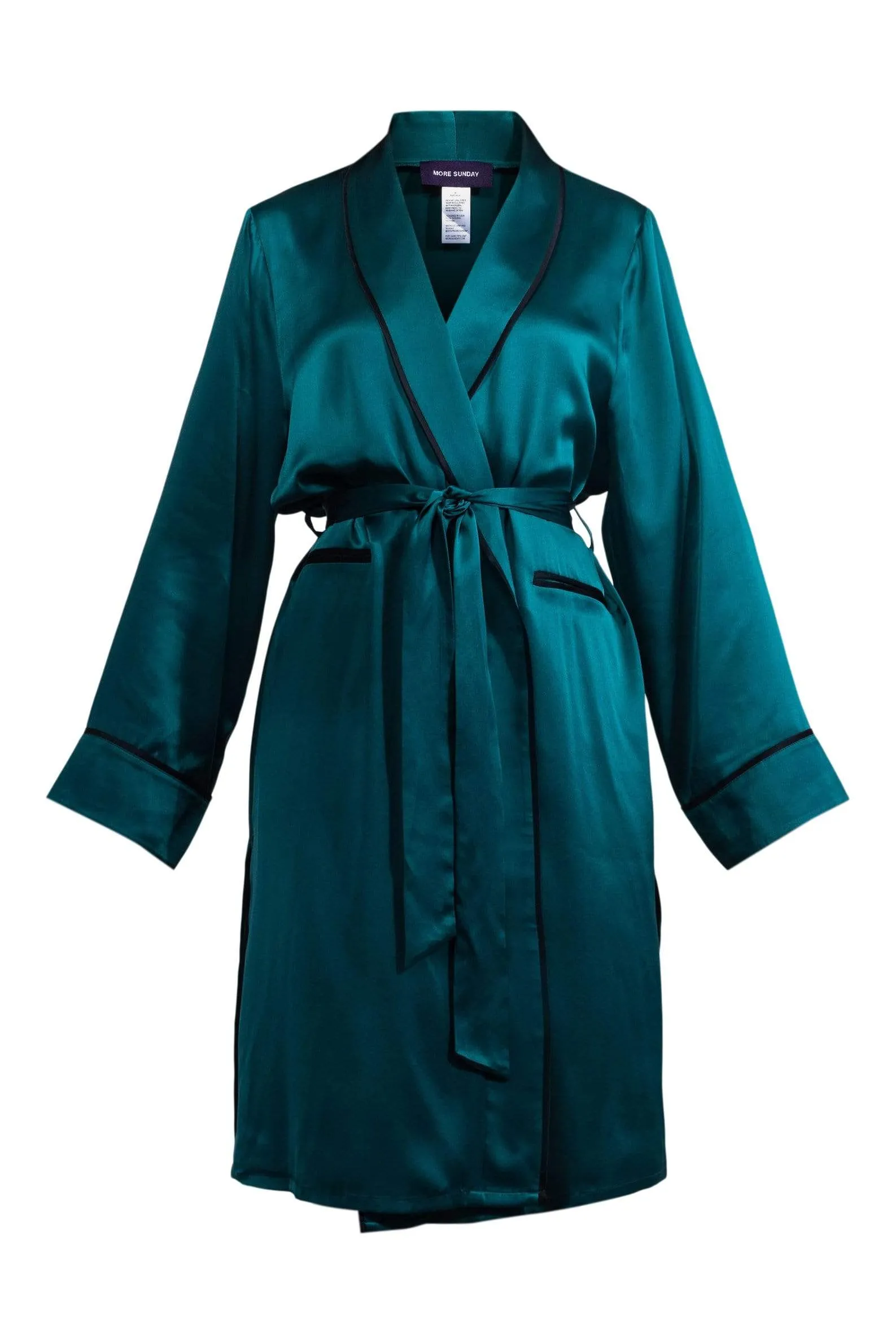 Unisex Silk Midi Smoking Robe