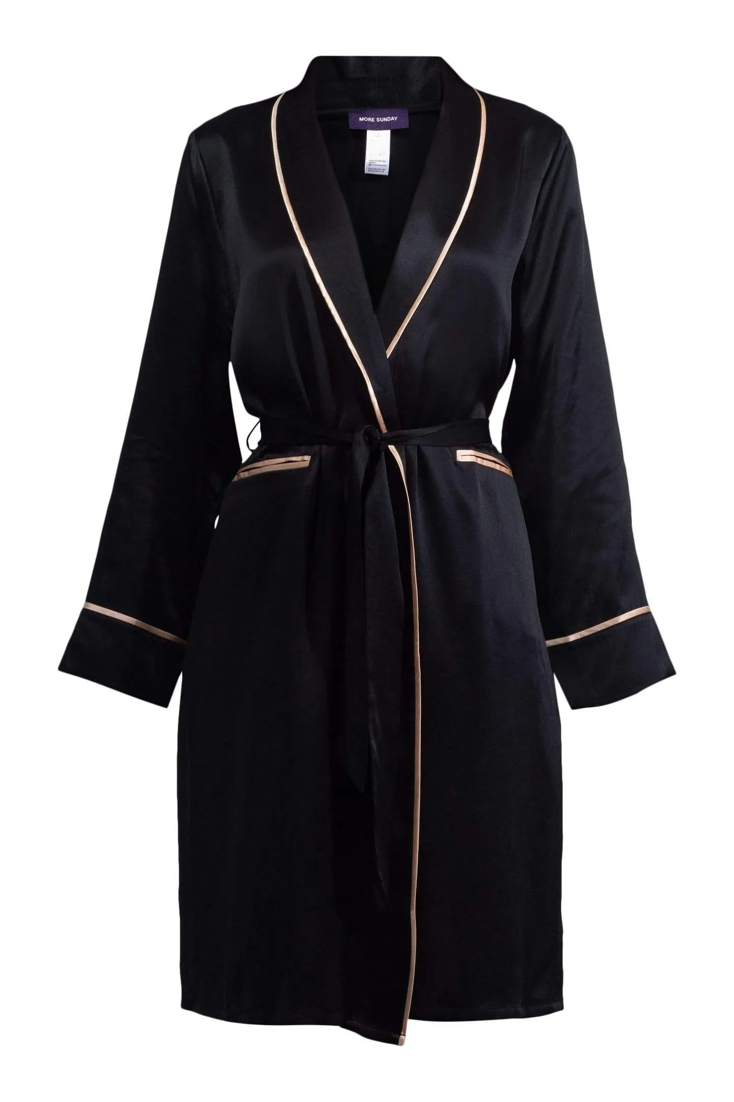 Unisex Silk Midi Smoking Robe