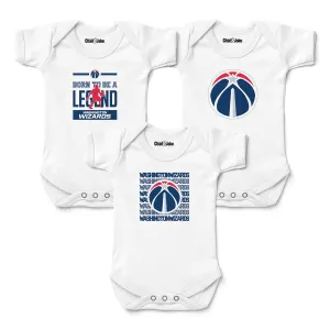 Washington Wizards 3-Pack Bodysuits