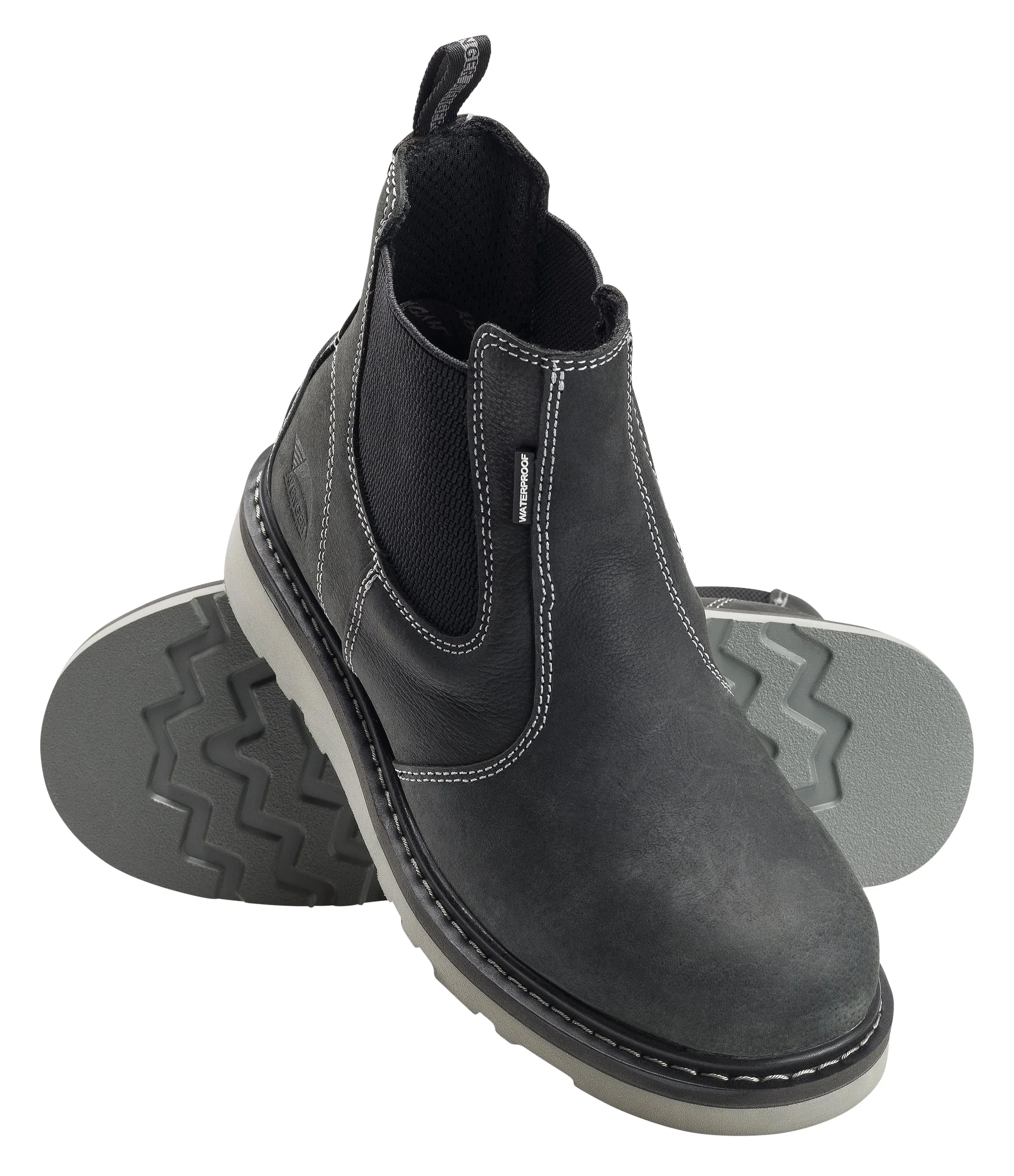 Wedge Black Soft Toe PR EH WP 6" Chelsea Work Boot