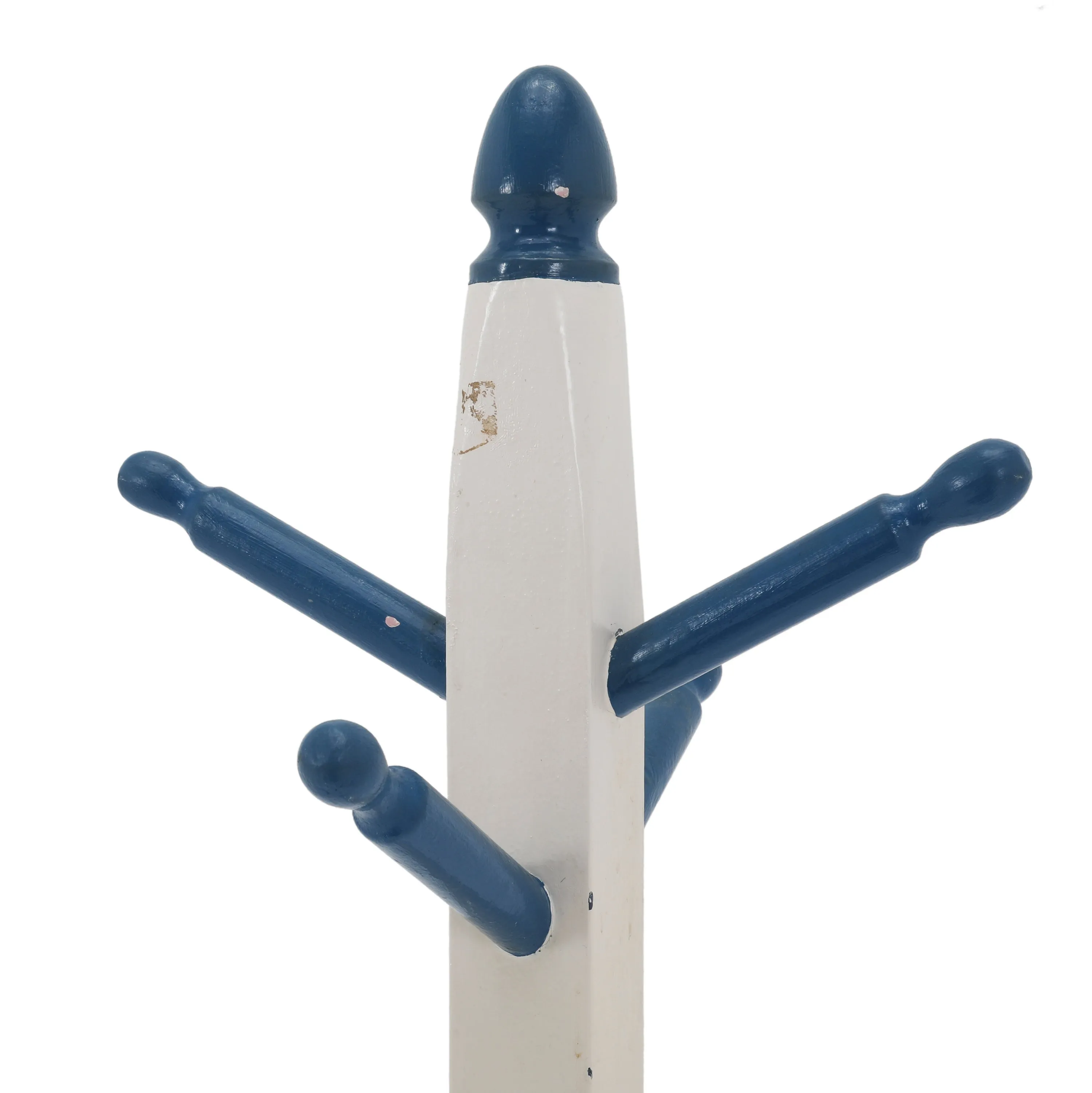 White & Blue Kids Coat Rack