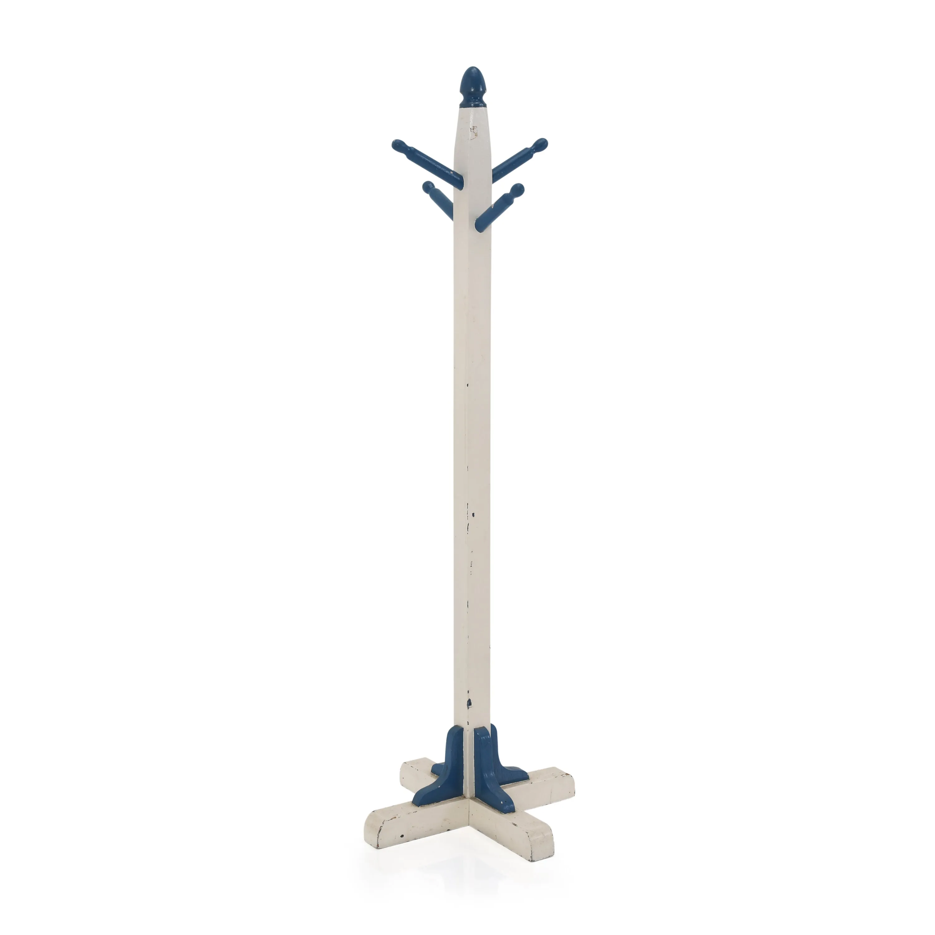 White & Blue Kids Coat Rack