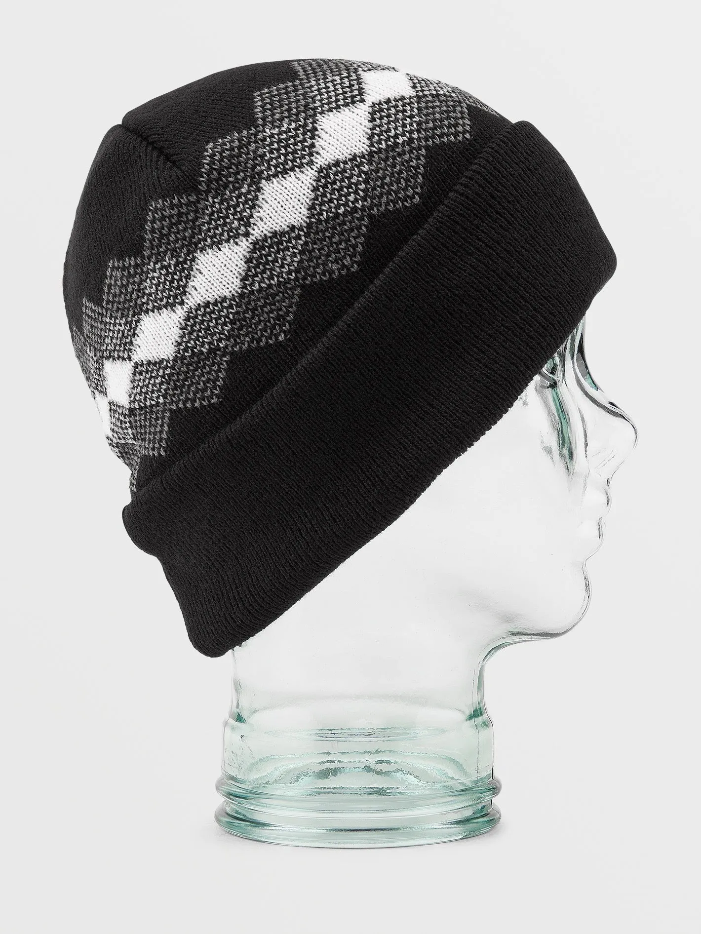 Womens Check This Beanie - Black