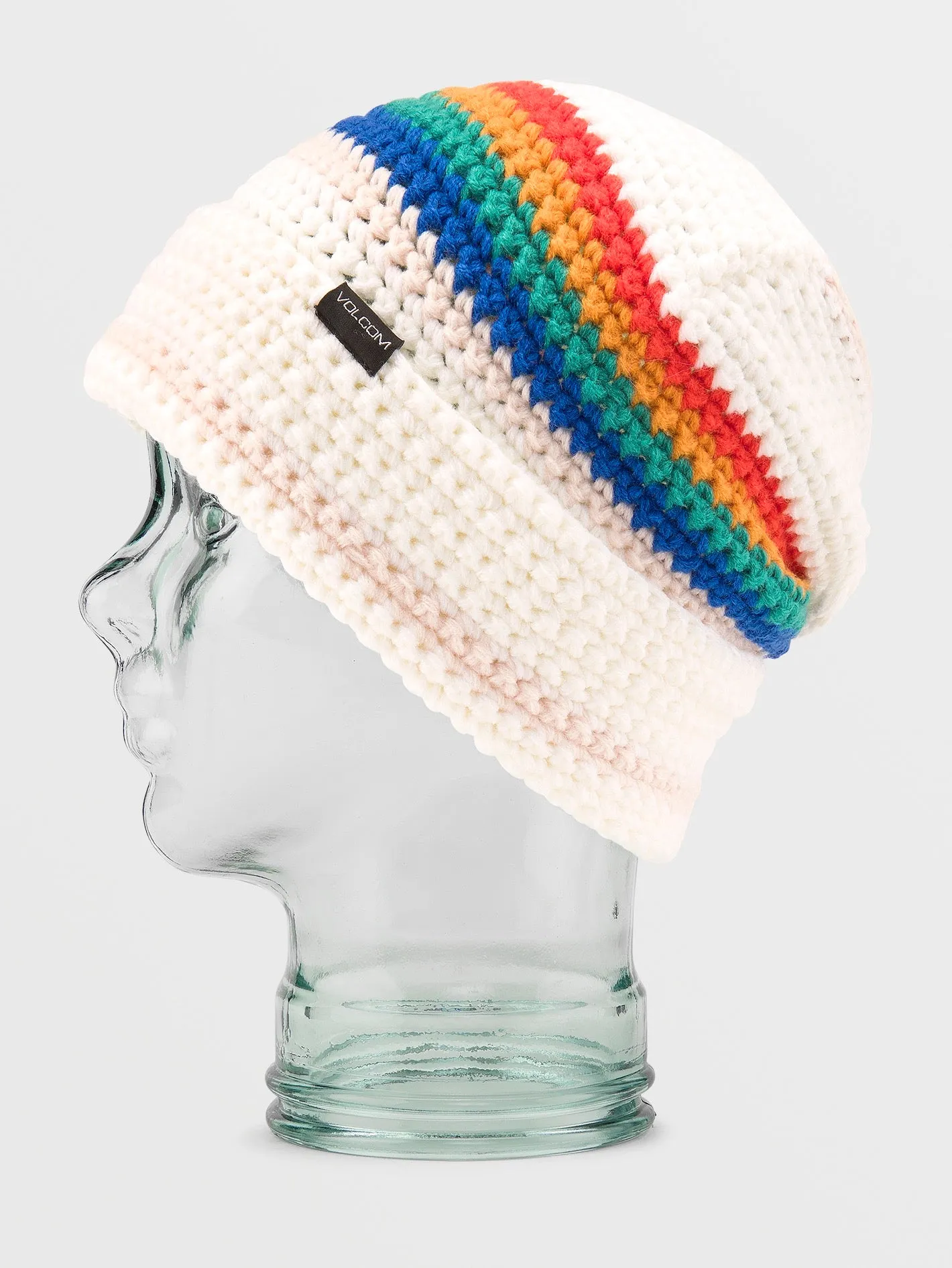 Womens Yay Crochet Beanie - White