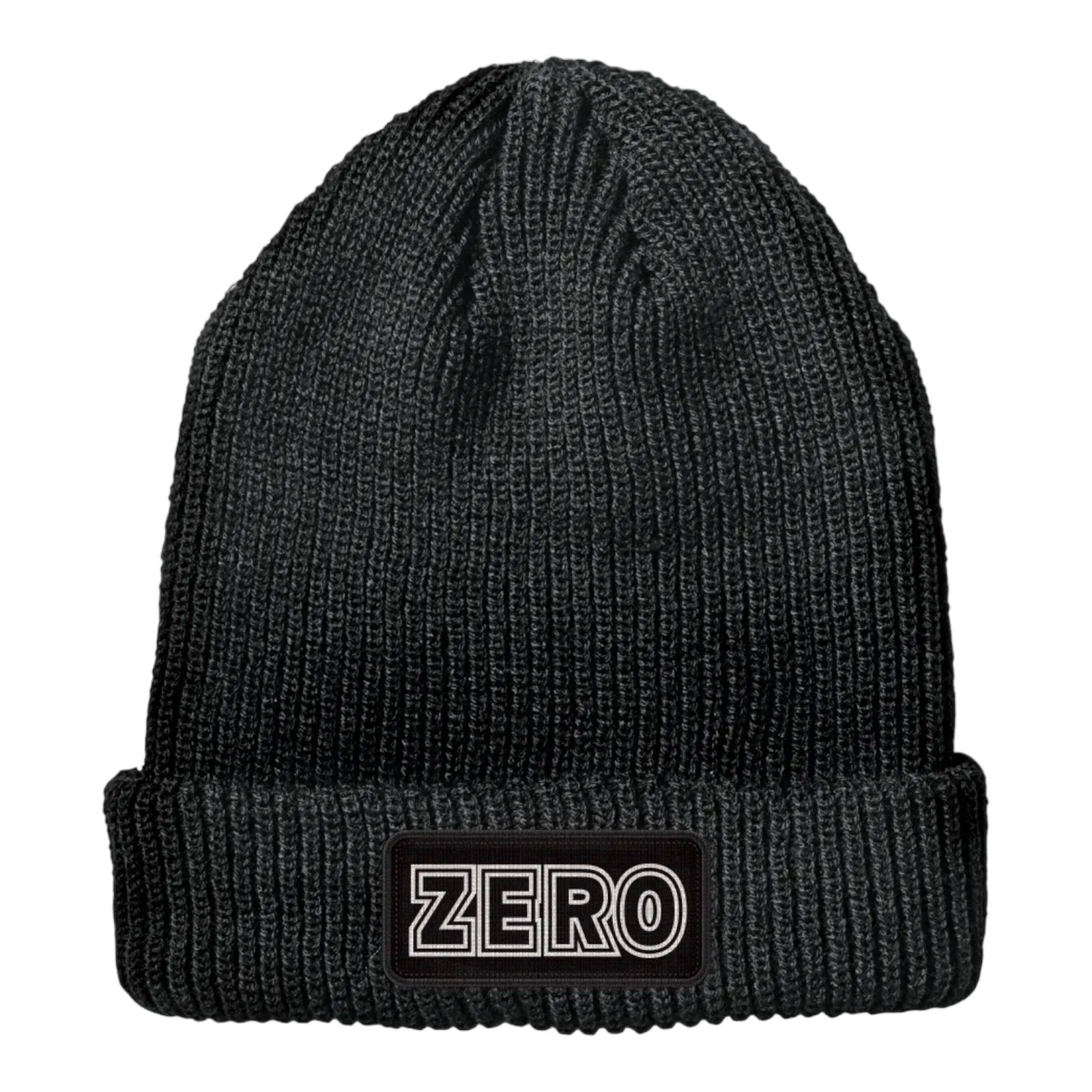 ZERO BOLD PATCH BEANIE - BLACK