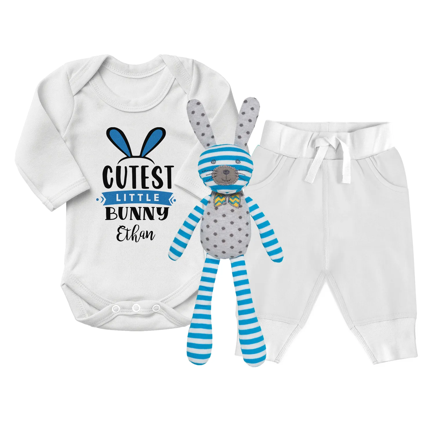 Zeronto Newborn Boy Clothing Gift Box - My First Bunny (Boy)